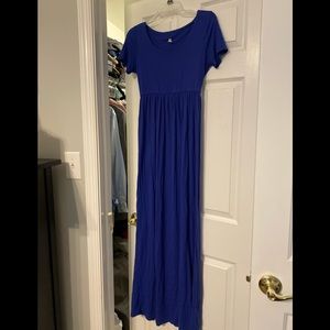 Pinkblush Maternity Blue Maxi Dress